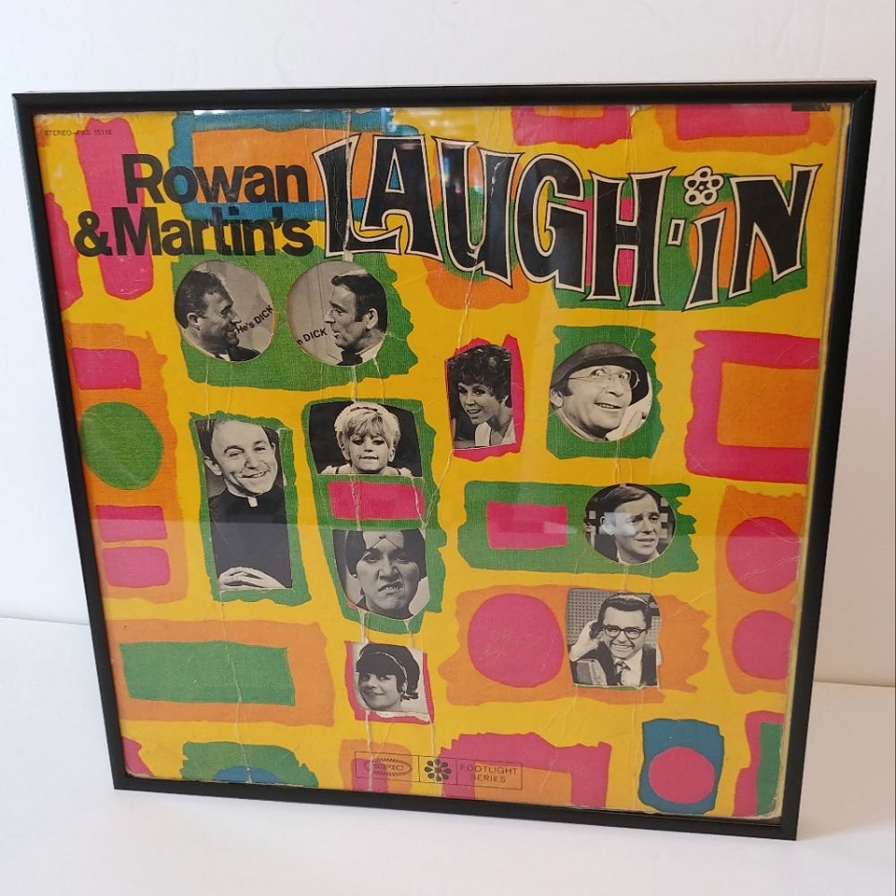Vintage Laugh In Album Cover Wall Art Bright Graphics Epic Records